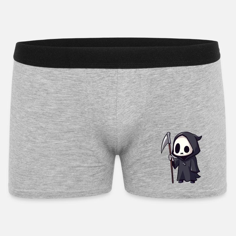 Sensenmann - Männer Boxer Shorts - Grau meliert