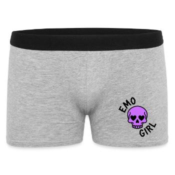 emo girl - Men's Boxer Shorts - heather grey - Front