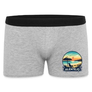 Alentejo Portugal Urlaub Erholungsreise - Männer Boxer Shorts - Grau meliert - Vorne