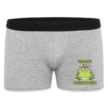 Toadally großartiger Typ - Männer Boxer Shorts - Grau meliert - Vorne