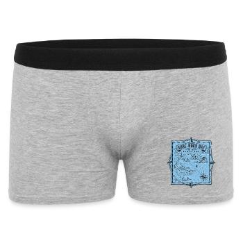 Surf Rock Bay Map - Men's Boxer Shorts - heather grey - Front
