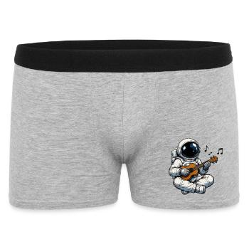 Space Astronaut Guitar Game - Men's Boxer Shorts - heather grey - Front