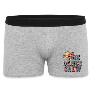 Danse en ligne country - Boxer Homme - gris chiné - Devant