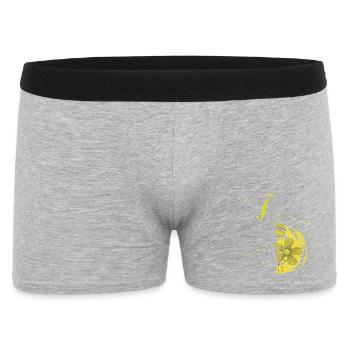Flower Spiral Ornament - Men's Boxer Shorts - heather grey - Front