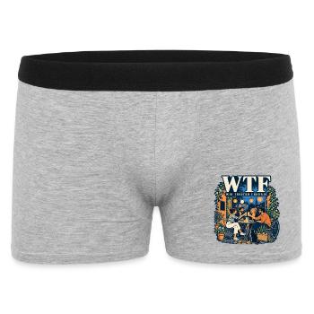 Wir treffen Freunde - Männer Boxer Shorts - Grau meliert - Vorne
