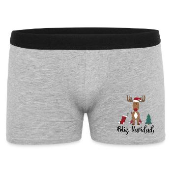 Christmas spanish - Men's Boxer Shorts - heather grey - Front