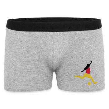 Soccer Players Germany Goal Shooting Team - Men's Boxer Shorts - heather grey - Front