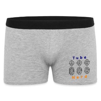 Vacuum Tube Nerd - Men's Boxer Shorts - heather grey - Front