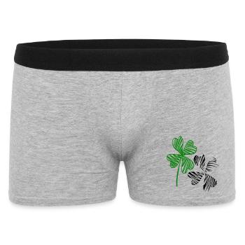 Shamrocks, happiness - Men's Boxer Shorts - heather grey - Front
