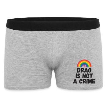 Drag is not A Crime - Men's Boxer Shorts - heather grey - Front