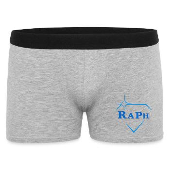 Raph - Men's Boxer Shorts - heather grey - Front