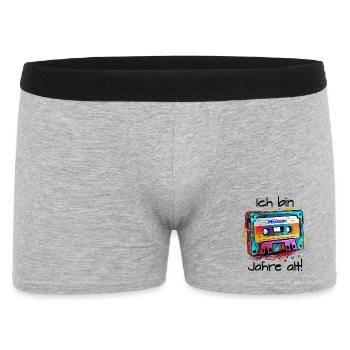 mixtape  - Männer Boxer Shorts - Grau meliert - Vorne