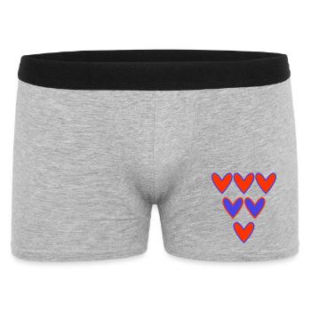 LOVE. COUPLE. JUST MARRIED. Bachelorette party. VALENTINE'S DAY. - Men's Boxer Shorts - heather grey - Front