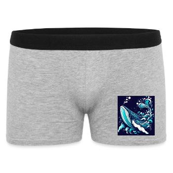Baleine - Boxer Homme - gris chiné - Devant