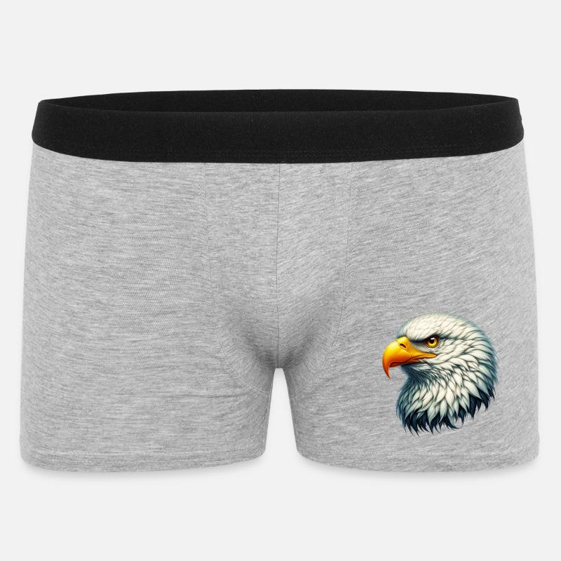 Adler - Männer Boxer Shorts - Grau meliert
