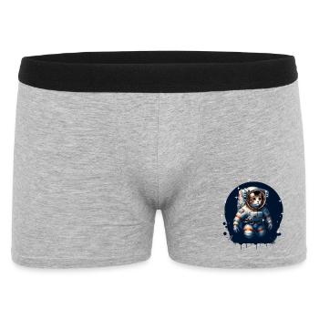 A cat in an astronaut suit - Men's Boxer Shorts - heather grey - Front