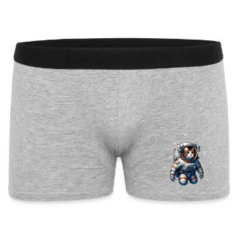 A cat in an astronaut suit - Men's Boxer Shorts - heather grey - Front
