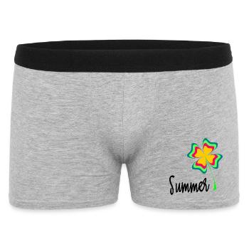 VACANCES. BONNES VACANCES. MAÎTRESSE. MAÎTRE. PROF - Boxer Homme - gris chiné - Devant