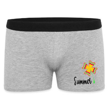 VACANCES. BONNES VACANCES. MAÎTRESSE. MAÎTRE. PROF - Boxer Homme - gris chiné - Devant
