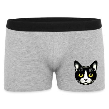 Chat - Boxer Homme - gris chiné - Devant