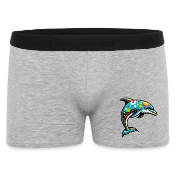 Delfin - Männer Boxer Shorts - Grau meliert - Vorne