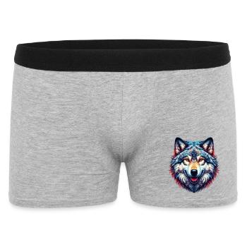 Loup - Boxer Homme - gris chiné - Devant