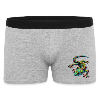 Gecko - Boxer Homme - gris chiné - Devant