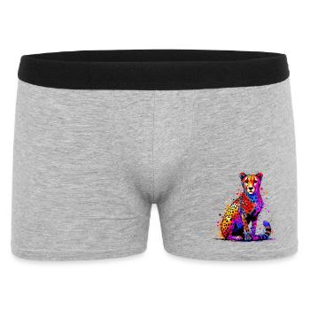 Guépard - Boxer Homme - gris chiné - Devant