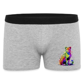 Gepard - Männer Boxer Shorts - Grau meliert - Vorne
