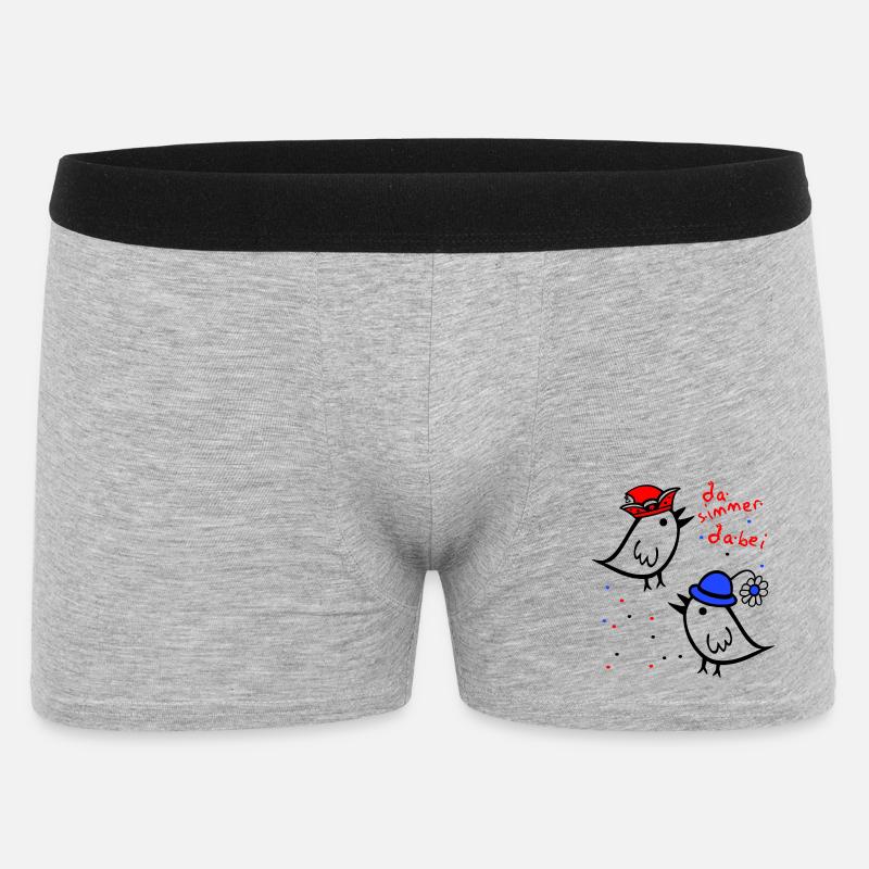 da simmer dabei, Karneval - Männer Boxer Shorts - Grau meliert