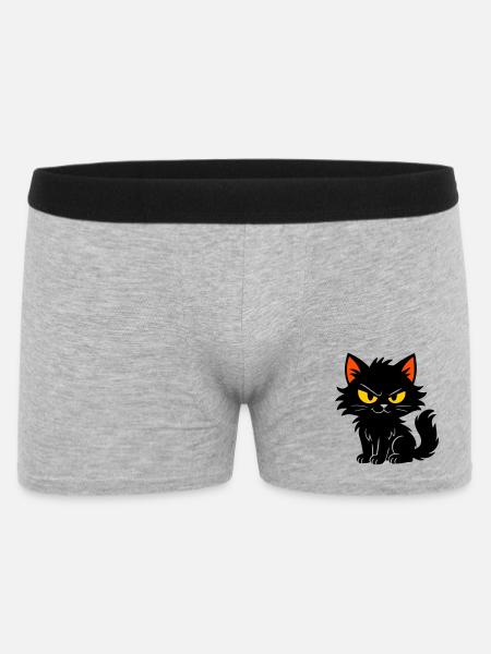Chaton doux - Boxer Homme - gris chiné