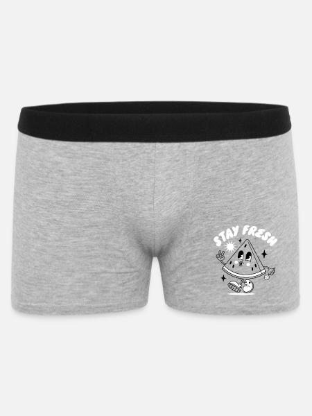 Stay Fresh mascot - Men's Boxer Shorts - heather grey