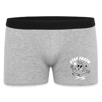 Playful Smile and Surf Motif Design - Men's Boxer Shorts - heather grey - Front