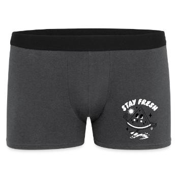 Playful Smile and Surf Motif Design - Men's Boxer Shorts - charcoal grey - Front