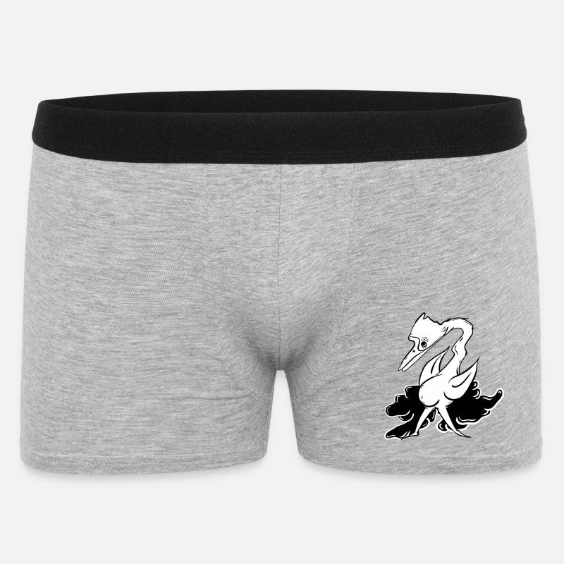 Fantasy Lying Animal with Flight Attributes - Men's Boxer Shorts - heather grey