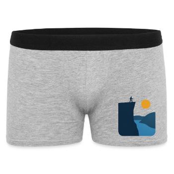 Preikestolen – Norwegian Landmark - Men's Boxer Shorts - heather grey - Front