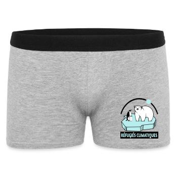 Réfugiés climatiques - Boxer Homme - gris chiné - Devant