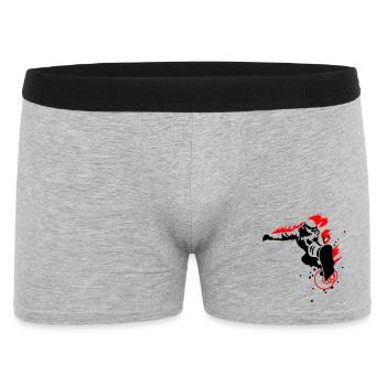 Snowboarders - Boxer Homme - gris chiné - Devant