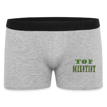 Top Scientist Green Texture - Men's Boxer Shorts - heather grey - Front