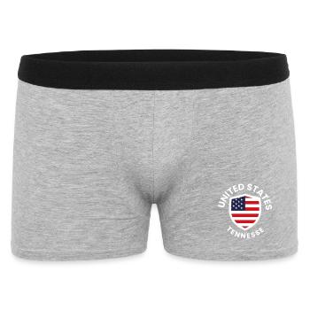 USA Tennessee Shield Flag - Men's Boxer Shorts - heather grey - Front
