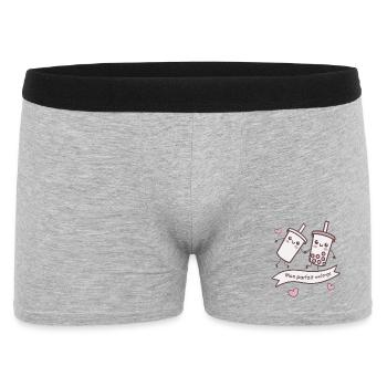 Parfait Mélange Bubble Tea Kawaii - Boxer Homme - gris chiné - Devant
