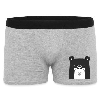 Bear Bear Polar Bear Brown Bear I Gift Idea - Men's Boxer Shorts - heather grey - Front