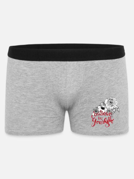 Croyez en vous - Boxer Homme - gris chiné