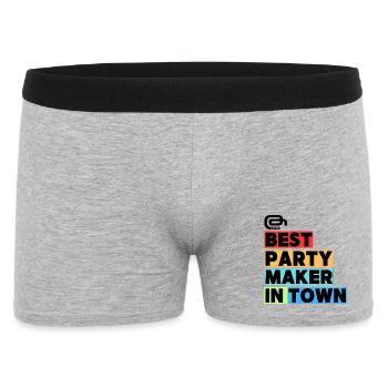 Bester Partymacher / Meilleur organisateur de fêtes en ville - Boxer Homme - gris chiné - Devant