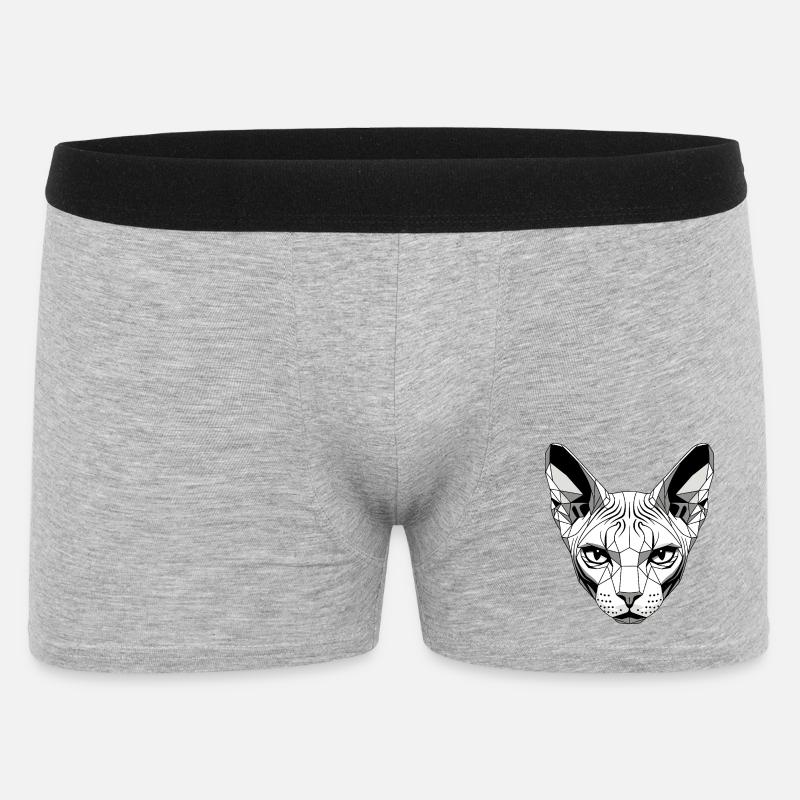 Sphynx Kat Sphynx Kat Canadisk Kat Sød Sfinx - Boxer Shorts til mænd - grå meleret