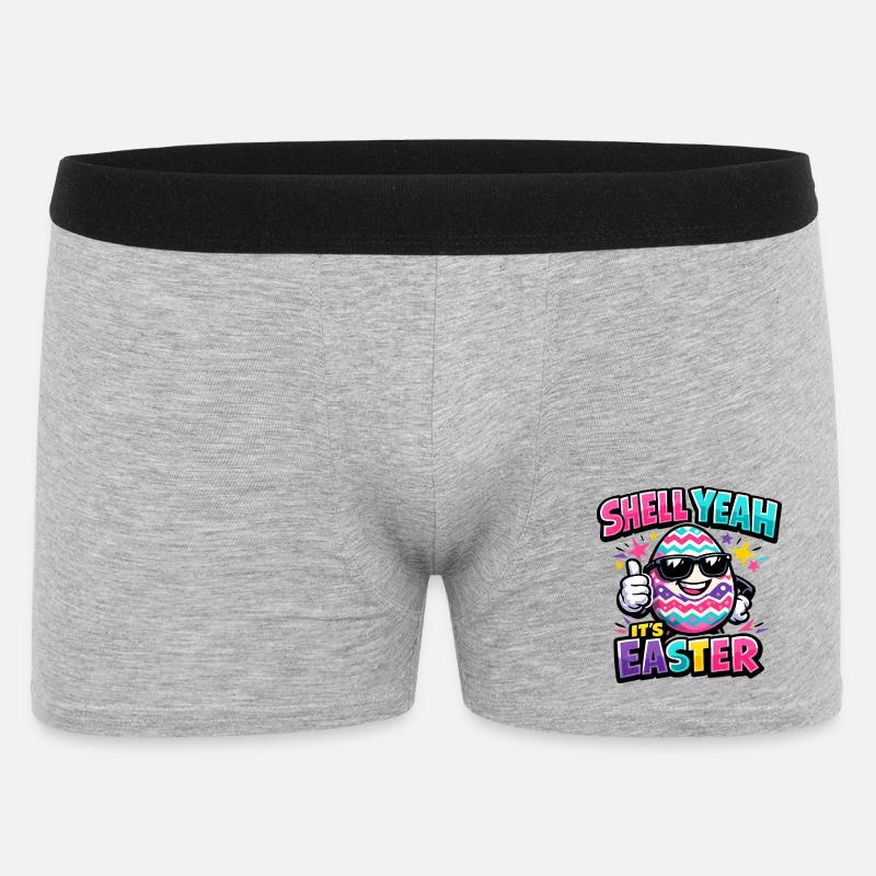 Hell yes It's Easter - Men's Boxer Shorts - heather grey