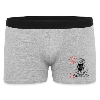 Le désir du soleil - Boxer Homme - gris chiné - Devant