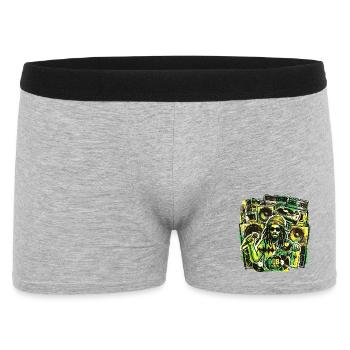 Système de son Dub Reggae - Boxer Homme - gris chiné - Devant