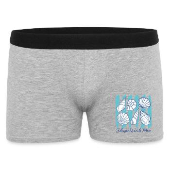 Meer Küste Sehnsucht nach Meer - Männer Boxer Shorts - Grau meliert - Vorne