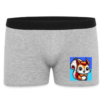 écureuil - Boxer Homme - gris chiné - Devant